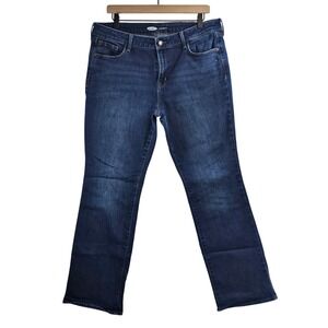 Old Navy Womens Jeans Kicker‎ Boot Cut Dark Wash Size 14